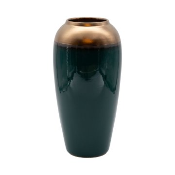 Homestar Vaza TITAN STONE D17xV33 cm, temno zelena