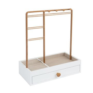 Homestar Stojalo za nakit LARA 26 cm, belo