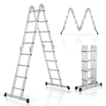 Homestar Večnamenska lestev 4.7 m 150 kg srebrna