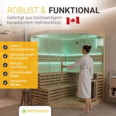 Homestar Sauna kabina Espoo200 Premium 200x200 cm