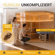 Homestar Sauna kabina Espoo200 Premium 200x200 cm