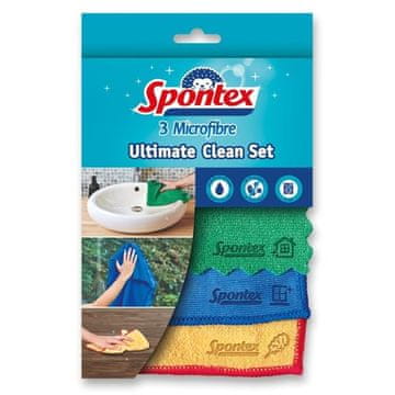 Spontex Ultimate Microcell - 30 x 30 cm, 3 kosi