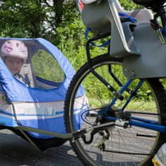 Univerzalni srebrni priklopnik za kolo za prikolico, adapter iz aluminijeve zlitine, 25 cm dolžine, 3,5 cm širine, hitra montaža brez orodja, za večino koles in električnih koles, za tovorne in
