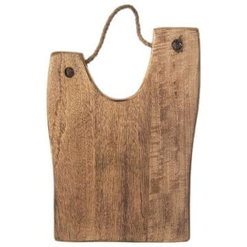 Northix Lesena deska za rezanje iz mangovega lesa s praktično vrvico iz jute