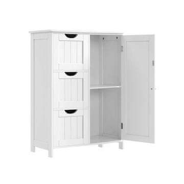 Songmics Kopalniška omarica 60x30x81 cm Bela