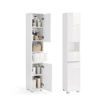 Songmics Kopalniška omarica 30x30x170 cm Bela