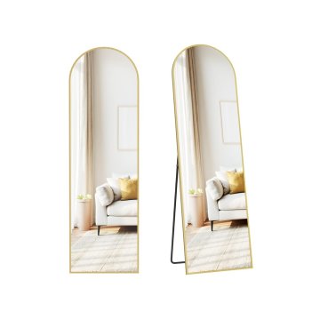Songmics Ogledalo v polni dolžini 150x40 cm zlato