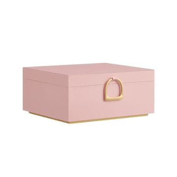 Songmics Škatla za nakit 20.5x24x11 cm roza