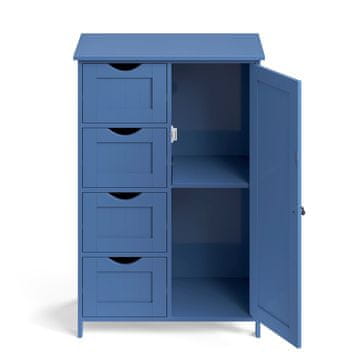 Songmics Kopalniška omarica 30x55x82 cm modra