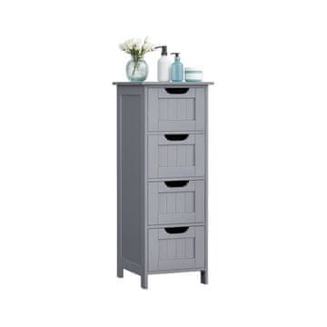 Songmics Kopalniška omarica 30x30x82 cm Bela