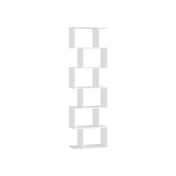 Songmics Knižna omara 24x40x191 cm Bela