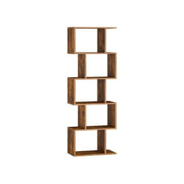 Songmics Knižna omara 24x40x159 cm rjava