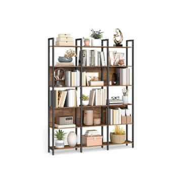 Songmics Knjigarna 24x128x187.1 cm rjava