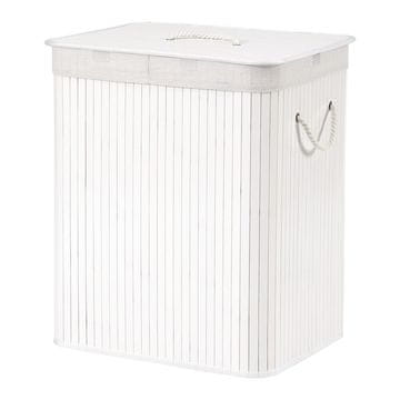 Songmics Košara za perilo 50x40x61 cm bela
