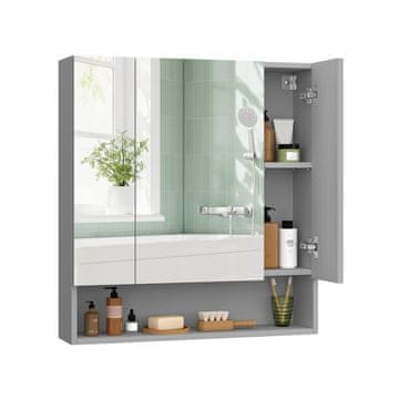 Songmics Kopalniški omarica 16.5x70x75 cm siva