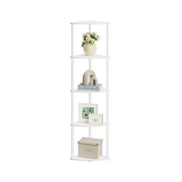 Songmics Kotna polica 38.3x27x139 cm bela
