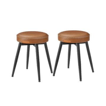 Songmics Jedilni stol 48x48x48.2 cm rjave barve