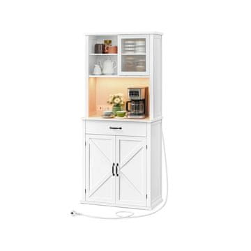 Songmics Omara 39.7x80.4x180.3 cm Bela