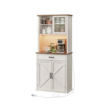Songmics Omara 39.7x80.4x180.3 cm Bela