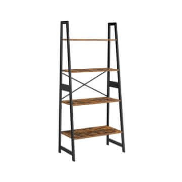 Songmics Knižna omara 140x63.5x35.5 cm rjava