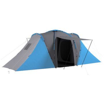 Homestar Tunel šotor za 4 do 6 oseb, 555x225x190 cm, siva in modra
