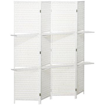 Homestar Pregrada za prostor 4 panela 181x180 cm bela