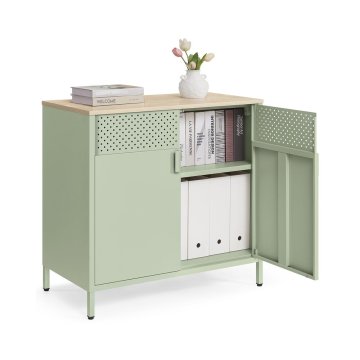 Songmics Shranjevalna omara 40x80x76 cm zelena
