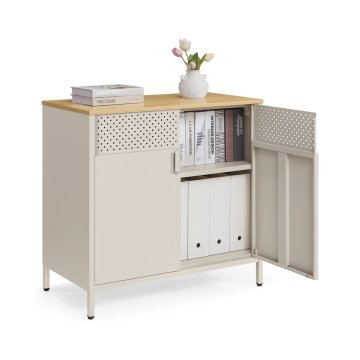 Songmics Shranjevalna omara 40x80x76 cm Bež