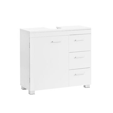 Songmics Kopalniška omarica 70x30x63.8 cm Bela