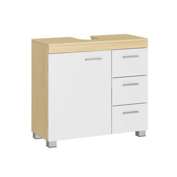 Songmics Kopalniška omarica 30x70x64 cm Bela