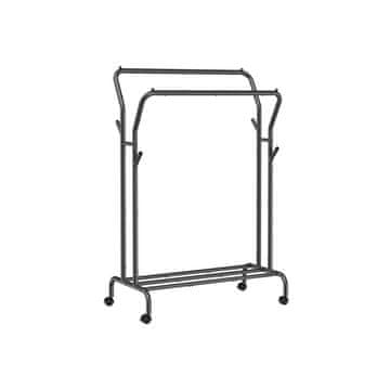 Songmics Obešalnik za oblačila HSR107B01, 103.5 cm širok, črn