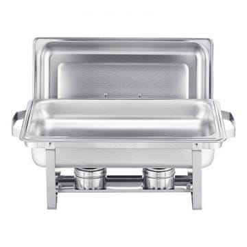 VEVOR Set za postrežbo Chafing Dish 8 Qt 6-delni srebrni