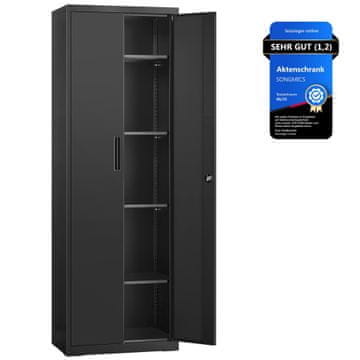 Songmics Predalnik za dokumente 40x60x180 cm siva