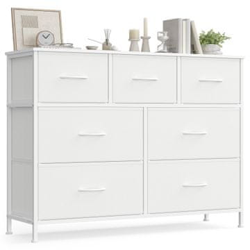 Songmics Predalnik 98.8x30x74.7 cm, bel