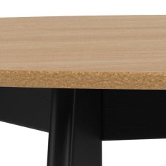 Homestar Jedilna miza ROXBY D105xV76 cm hrast črna