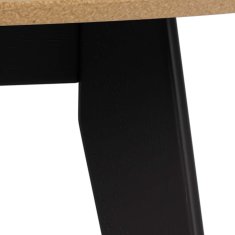 Homestar Jedilna miza ROXBY D105xV76 cm hrast črna