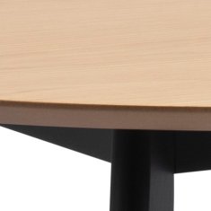 Homestar Jedilna miza ROXBY D105xV76 cm hrast črna