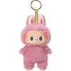 Plišasta igrača obesek za ključe figurica Labubu roza 17 cm, mehka, puhasta, modni dodatek za torbico, nahrbtnik, ključe, zbirateljska lutka, sodoben pop art stil, kawaii, premium pliš, plastični