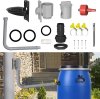 Lovilec deževnice za žleb 70-100 mm, 1 m cev, komplet za montažo, plastika, odporna na vremenske vplive, za strehe do 80 m², pametni sistem za ponovno uporabo vode, prihranek denarja