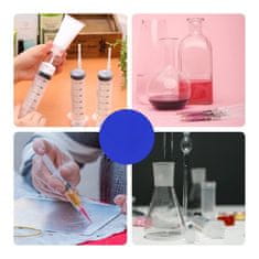 Merilna brizga 500 ml z 100 cm cevko, natančno doziranje tekočin, laboratorijska, industrijska in hobi uporaba, kakovostna plastika, gumijasto tesnilo s silikonskim premazom, bela