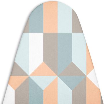 Prevleka za likalno desko Luxury Line, črna, 135x45 cm, debela 5 mm podloga, bombaž, elastična vrvica bungee, zatič, paroprepustna, odporna na toploto, enostavna nega, za Brabantia, Minky, Vileda