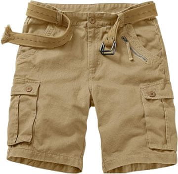 Ženske cargo kratke hlače iz bombaža 95% z 5% elastanom, ohlapen kroj baggy, 6 žepov, prezračevalne, vpijajo vlago, za šport outdoor turizem in vsakodnevno nošenje, bež, velikost 46 EU