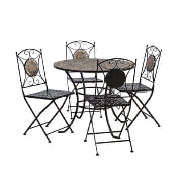 Homestar Vrtni garnitura MOSAIC miza in 4 stoli
