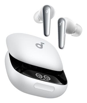slomart Soundcore Liberty 4 Pro bežične slušalice, bijele