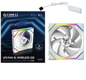 Lian Li Lian Li UNI FAN SL Wireless ventilator 120 mm Bijeli 1 kom.