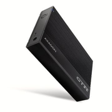 AXAGON AXAGON EE35-GTR USB-C 3.2 Gen 1 - SATA 6G, 3.5" Vanjsko kućište za tvrdi disk, Rebrasto - Crno
