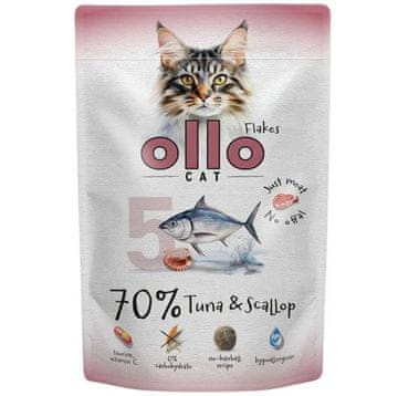CAT OLLO Cat mokra hrana - tuna i kapica od škampa, 85g
