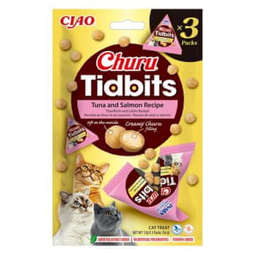 Inaba IBN INABA Churu Poslastice za mačke - tuna s lososom, 3x12g