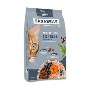 Bosch BOSCH Sanabelle Odrasla pastrva i borovnice - suha hrana za mačke - 2kg