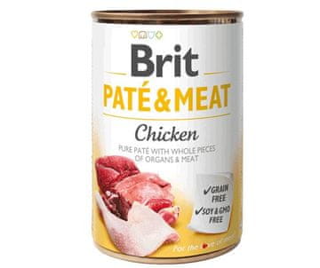 Brit BRIT Paté & Meat s piletinom - mokra hrana za pse - 400g